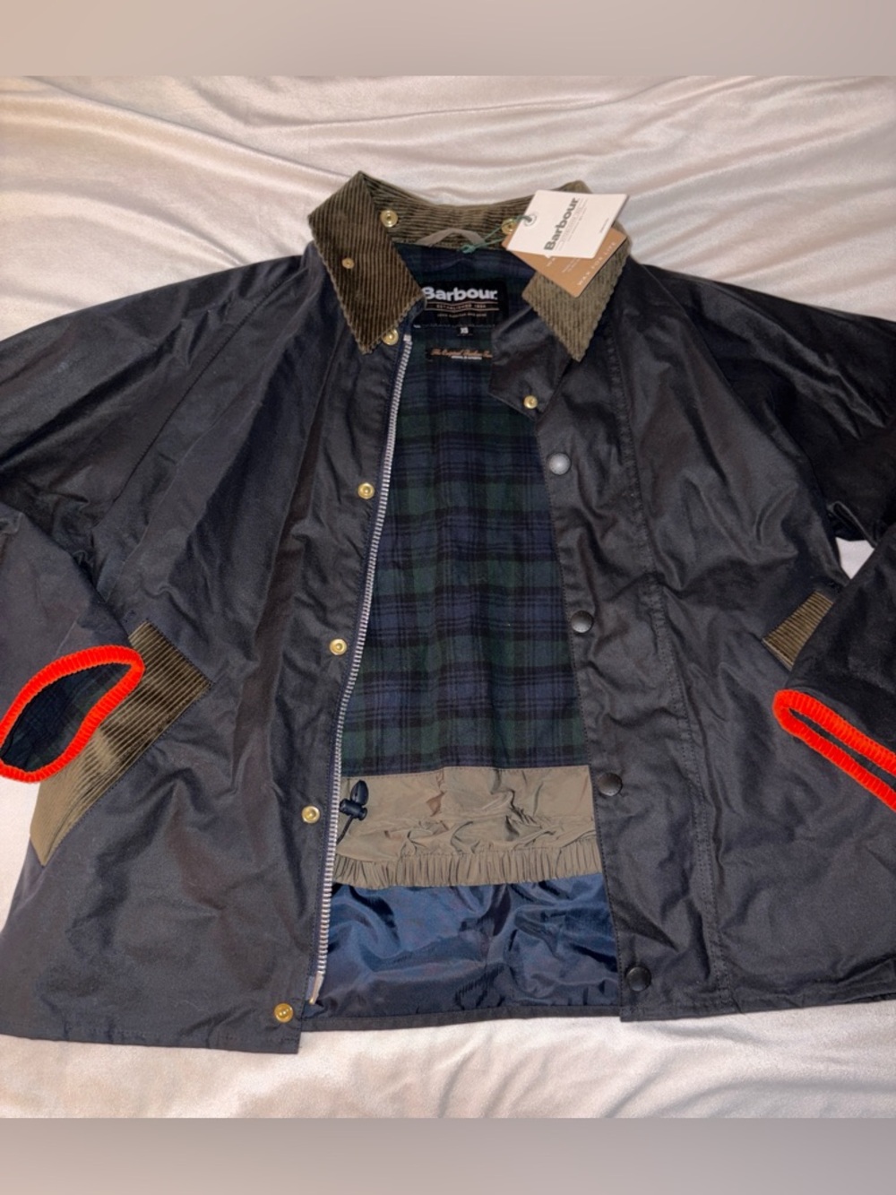 NWT BARBOUR X FLOWER MOUNTAIN
Jacket - Navy-Orange - Picture 10 of 16